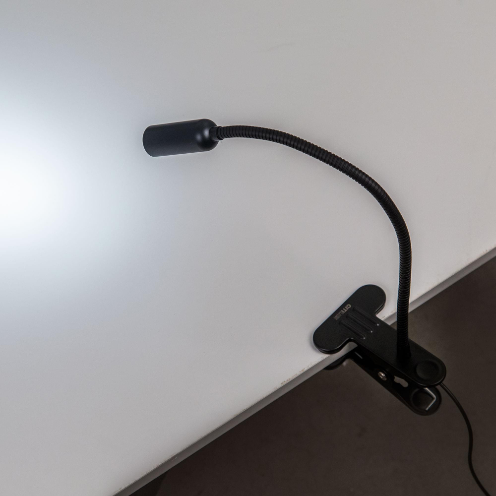 Citilux Ньютон CL803061N LED Лампа на прищепке с диммером Чёрная