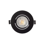 DK3020-BK Встраиваемый светильник, IP 20, 10 Вт, GU5.3, LED, черный, пластик