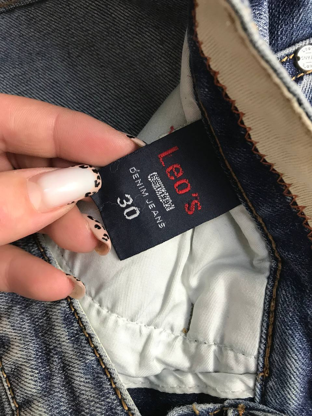 Джинсы Leo's прямые, маркировка 30, визуально на 46 размер