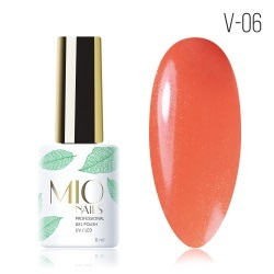 Гель-лак MIO NAILS V-06. Рябиновые бусы, 8мл.