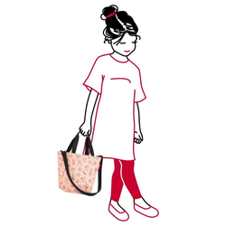 Сумка детская shopper xs cats and dogs rose