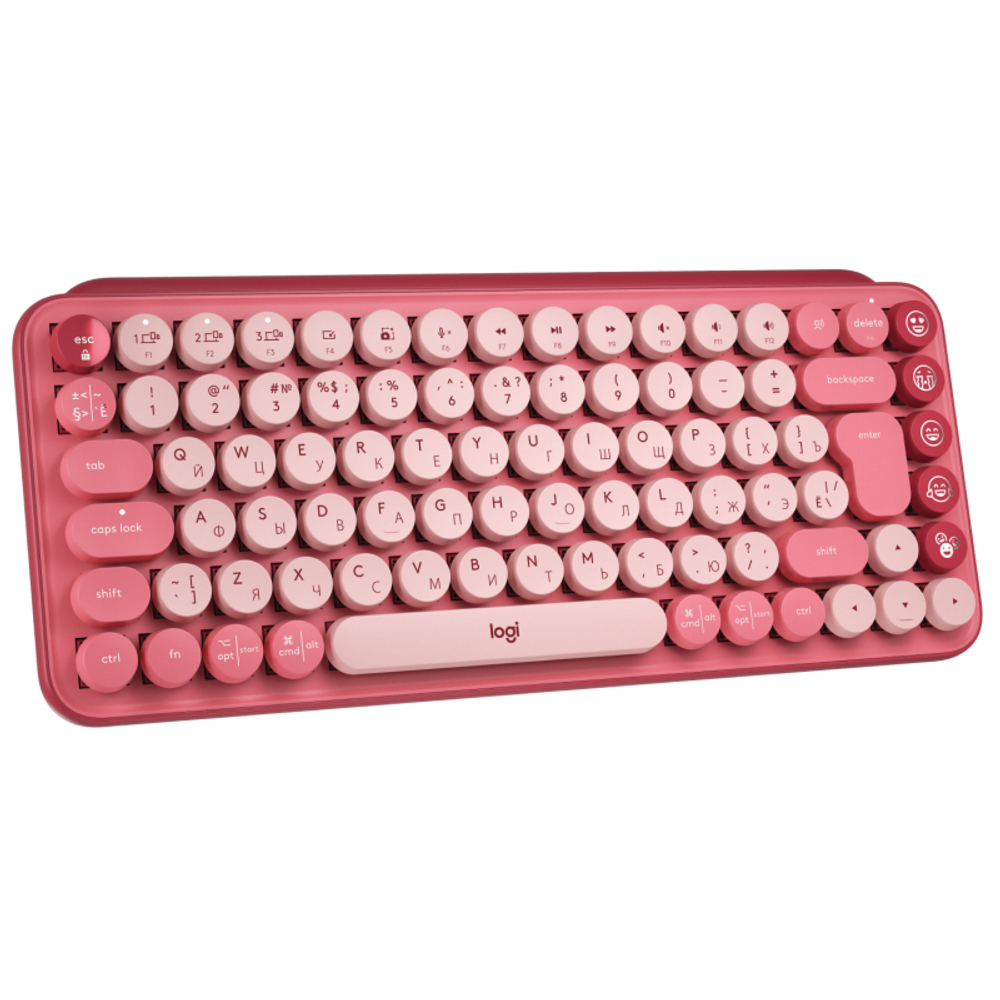 Клавиатура Logitech Wireless Keyboard POP Keys Heartbreaker Rose ( 920-010718 )