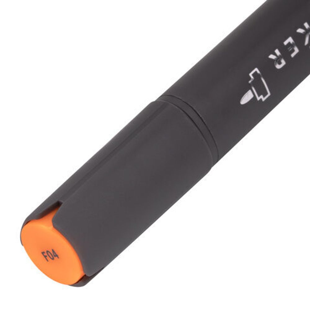 Маркер для скетчинга двусторонний 1 мм - 6 мм BRAUBERG ART CLASSIC, ОРАНЖЕВЫЙ ФЛУОРЕСЦЕНТНЫЙ (F04), 151788