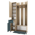 Прихожая с зеркалом комплект мебели Сатин 280х41,1х220 см