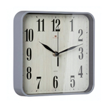 1918-003 Часы настенные квадрат 19х19см, корпус серый, "Эко"