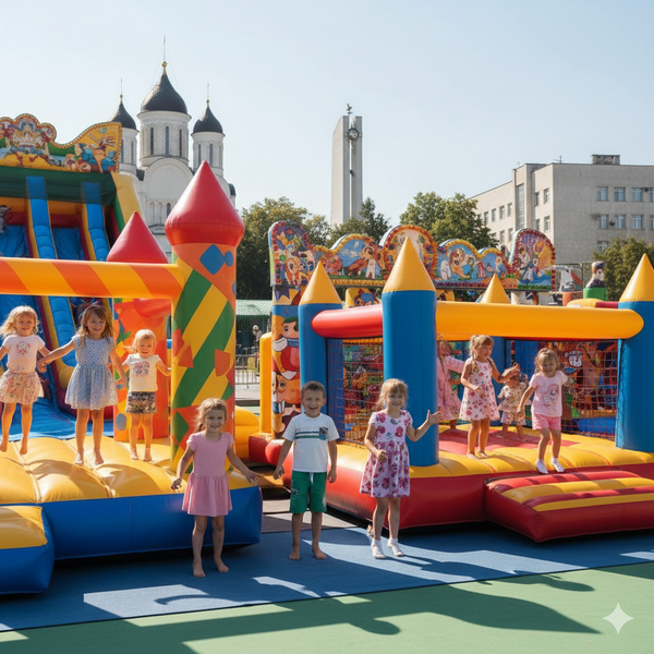Надувной батут купить в Старом Осколе — БатутМастер