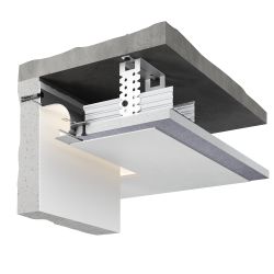 Теневой профиль потолочный под покраску, 2000x75x70 мм