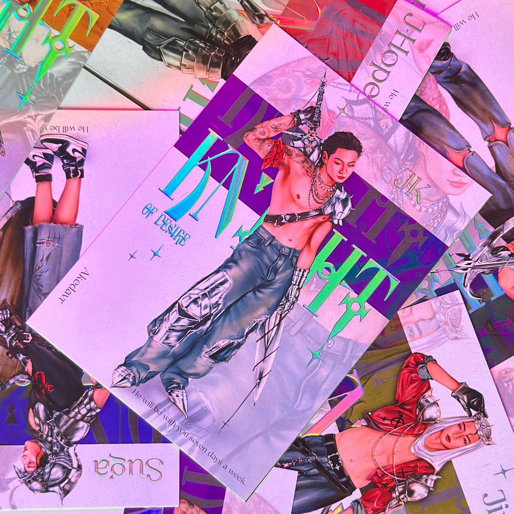 Арт принт / Akedavr / BTS / сет "Рыцари" (8 шт)