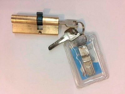 Цилиндр Евродверь  90мм (42,5\47,5) 2+6кл золото (014067)