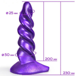 Фаллоимитатор с присоской Magic Hero фиолетовый 23 см