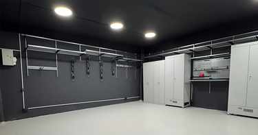 Обустройство гаража 37 м² в Минске — функциональное решение для 4 активных мужчин