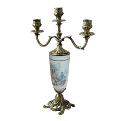 Bello De Bronze Канделябр Триумфато 3-х рожковый, антик