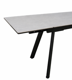 Стол для кухни керамический 120x80 раскладной цвет серый