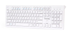 Клавиатура проводная Smartbuy 206 USB (белый) Ultra-slim (SBK-206US-W)