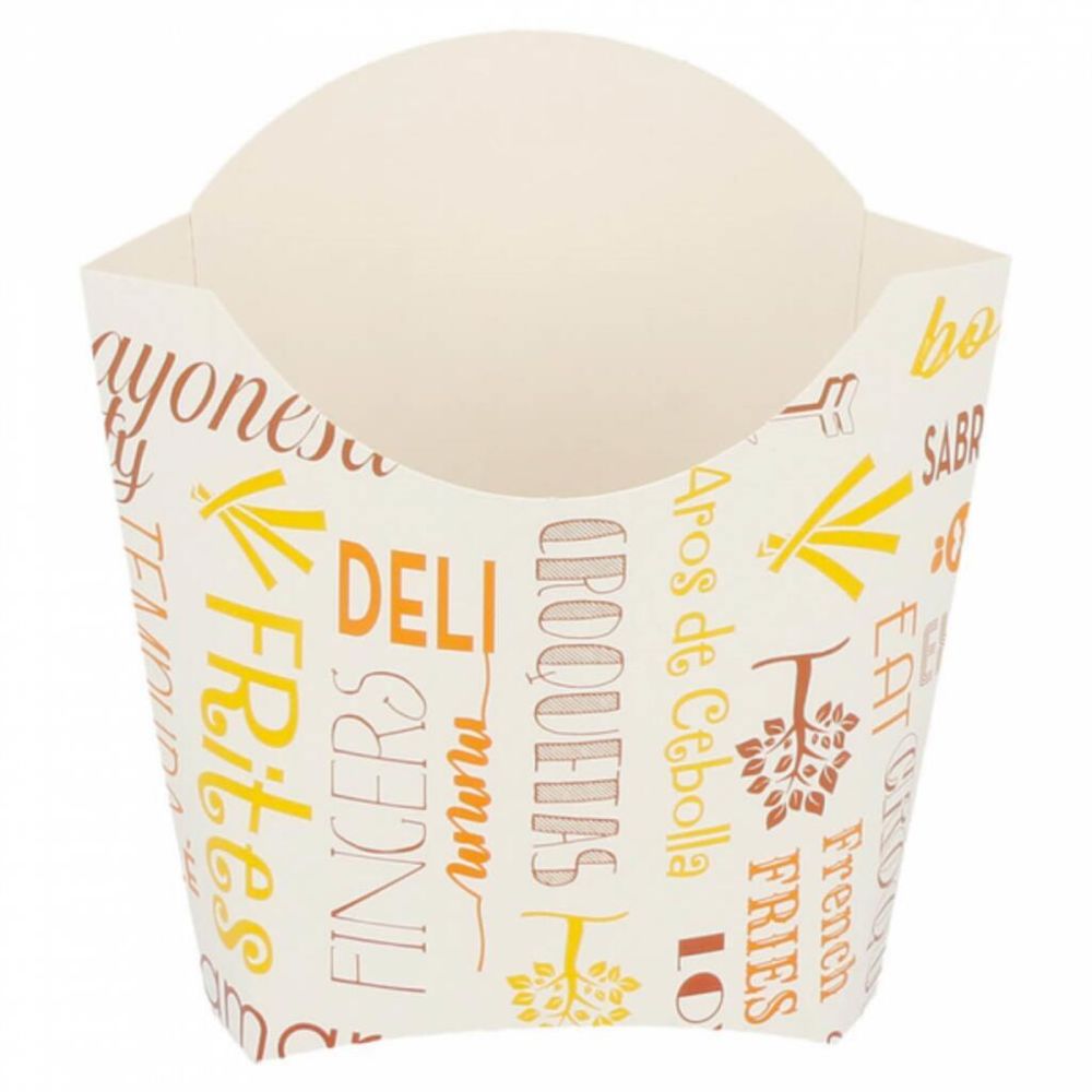 Контейнер для фри/снеков   135 г, 13*8*13,5 см, 200 шт/уп, картон, Garcia de Pou