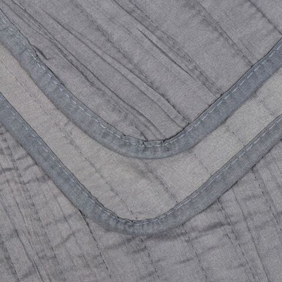 Покрывало евро, 220х240 см, 100%пэ, стеган, Silvano, Жатка Элит, темн-сер