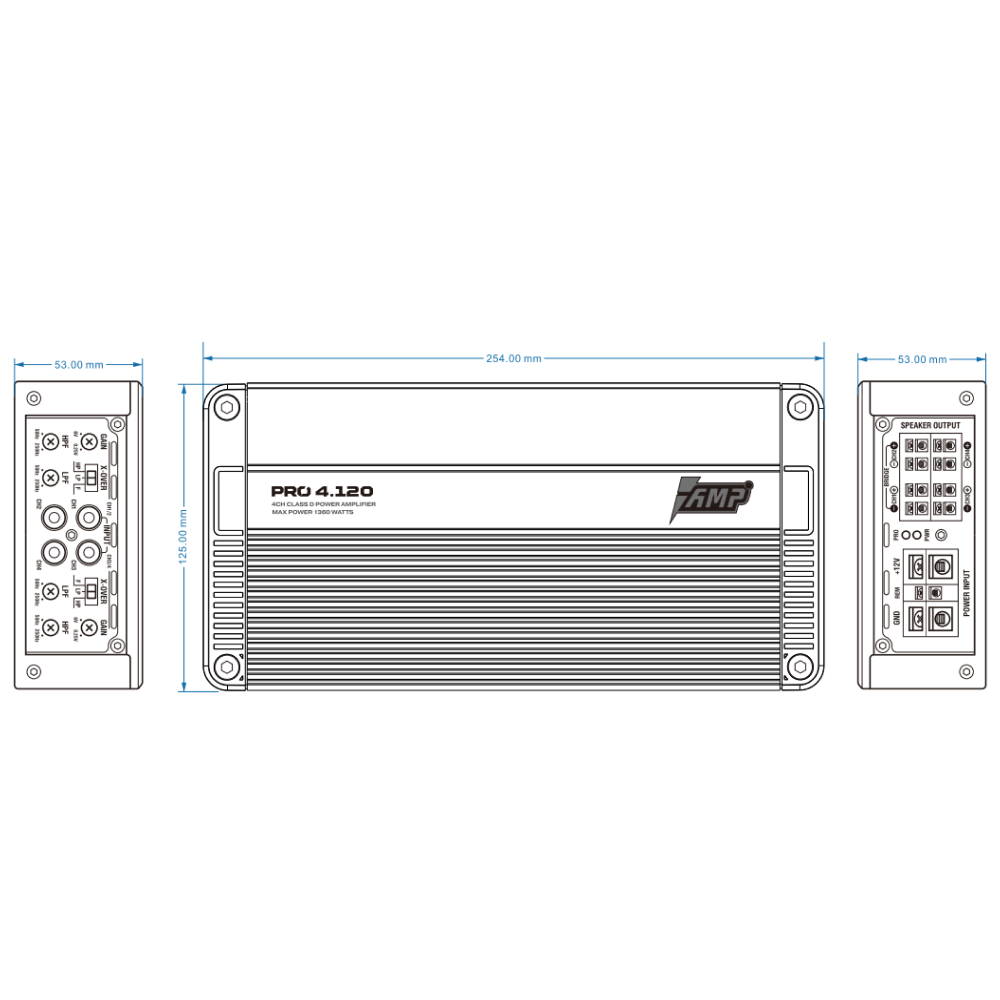 Усилитель AMP PRO 4.120 - BUZZ Audio