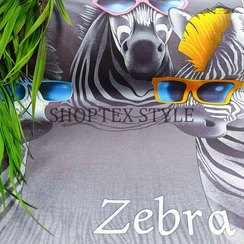 Поплин "Зебры" | ш.220 см | 115 г/м² | хлопок-100%