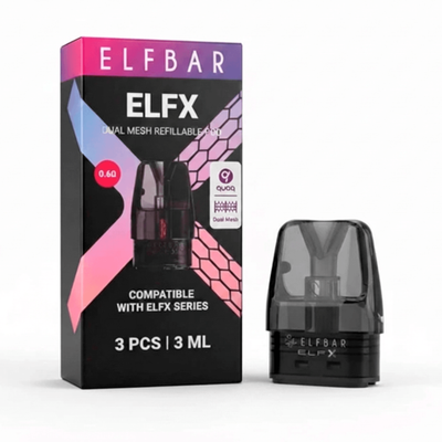 Картридж ELFBAR ELFX Refillable Dual Mesh Pod 0.8 Ом - упаковка 3 шт