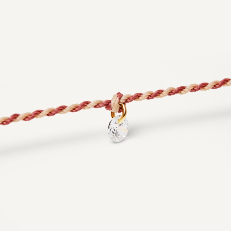 Анклет Плетеный Твой Цвет – Маленький кристалл