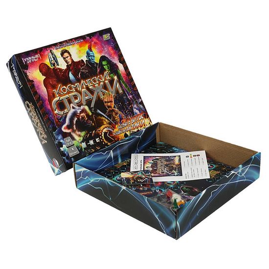 Настольная игра-ходилка квадрат. Космические стражи. 40 карточек. 250х250х55мм. Умные игры