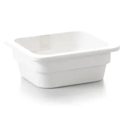 Гастроемкость 1/6 h65 мм пластик меламин 174*159*65 мм 1 л White P.L. Proff Cuisine