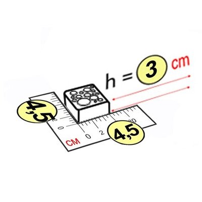 Крышка 4,5x4,5x3 см для GigaBloks 7,5"