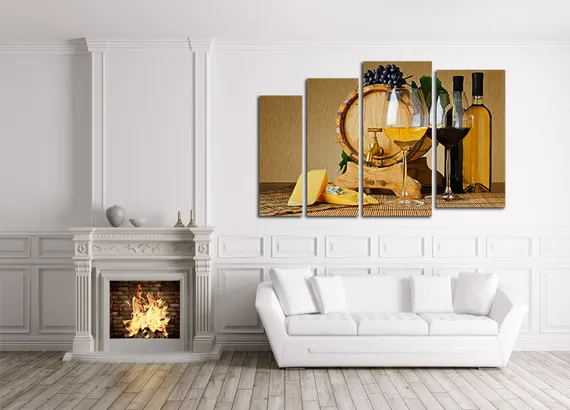Модульная картина "Бочка с вином"