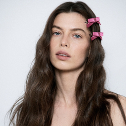 Бант "Стрекоза" XXS малиновый