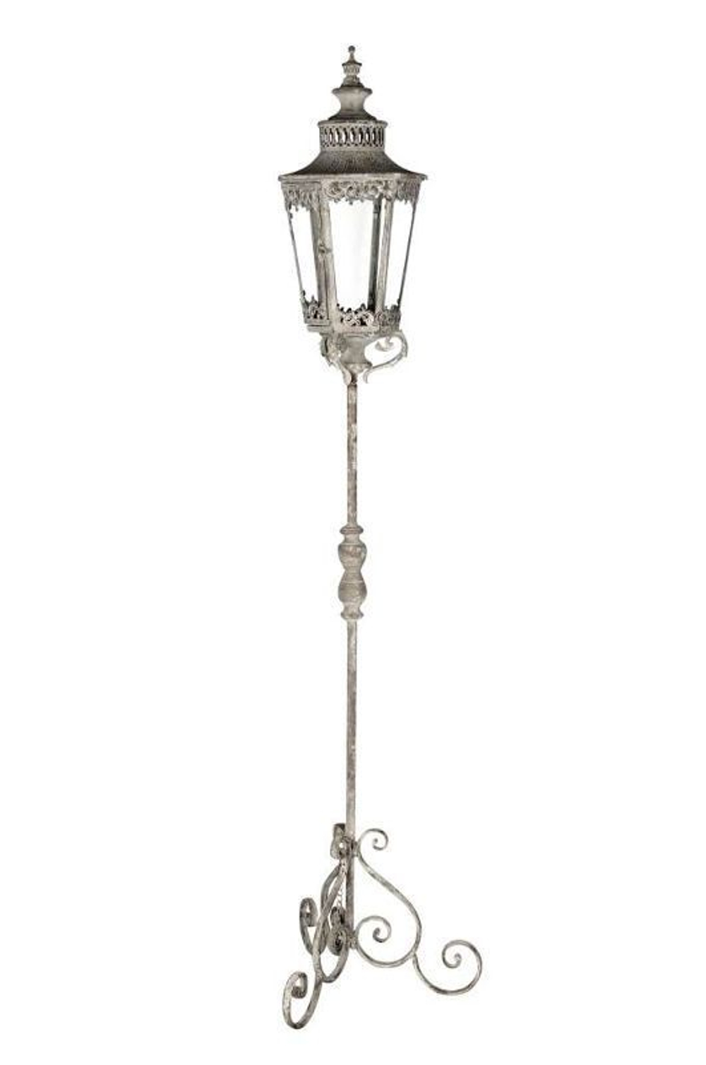 Подсвечник "Античный фонарь" 45x45x171см Металл,стекло