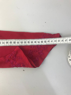 Блуза красная полупрозрачная 46 размер