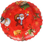 Поднос пластиковый «Новогодний праздник» 22,8*3,5см