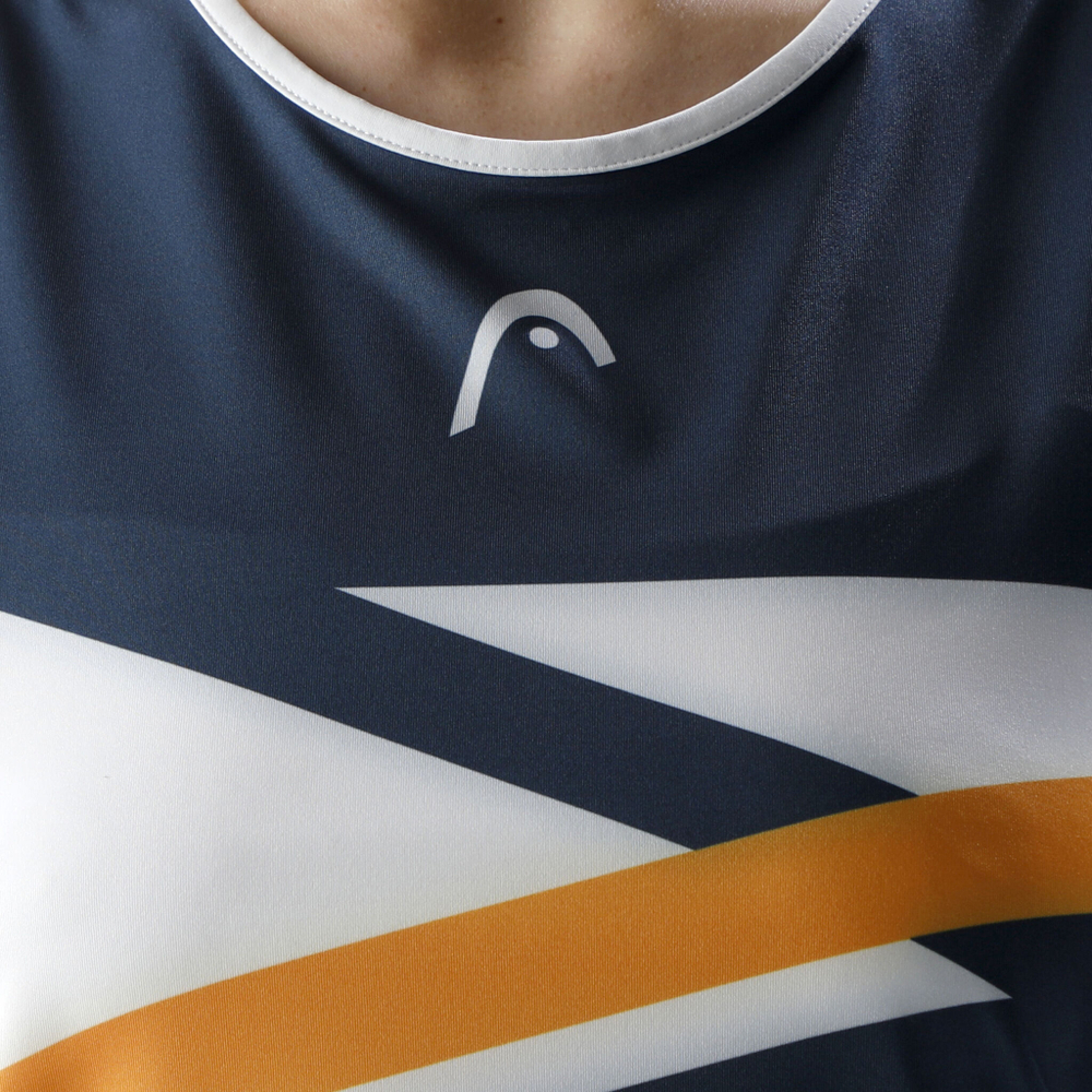 Женская теннисная майка HEAD Performance Tank Top Women - White, Dark Blue