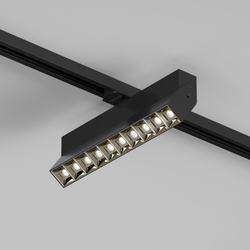 DK6636-BK Поворотный однофазный трековый светильник EDDER со светодиодом L271mm 220V 20W 30° 3000K IP20 черный алюминий