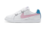 Middle-aged children's Nike Court Royale low-top sneakers white and blue powder