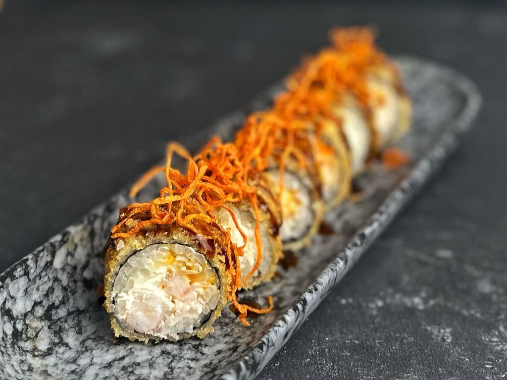 Криспи ролл с креветкой и снежным крабом