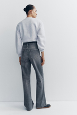 Джинсы с высокой посадкой trf wide leg