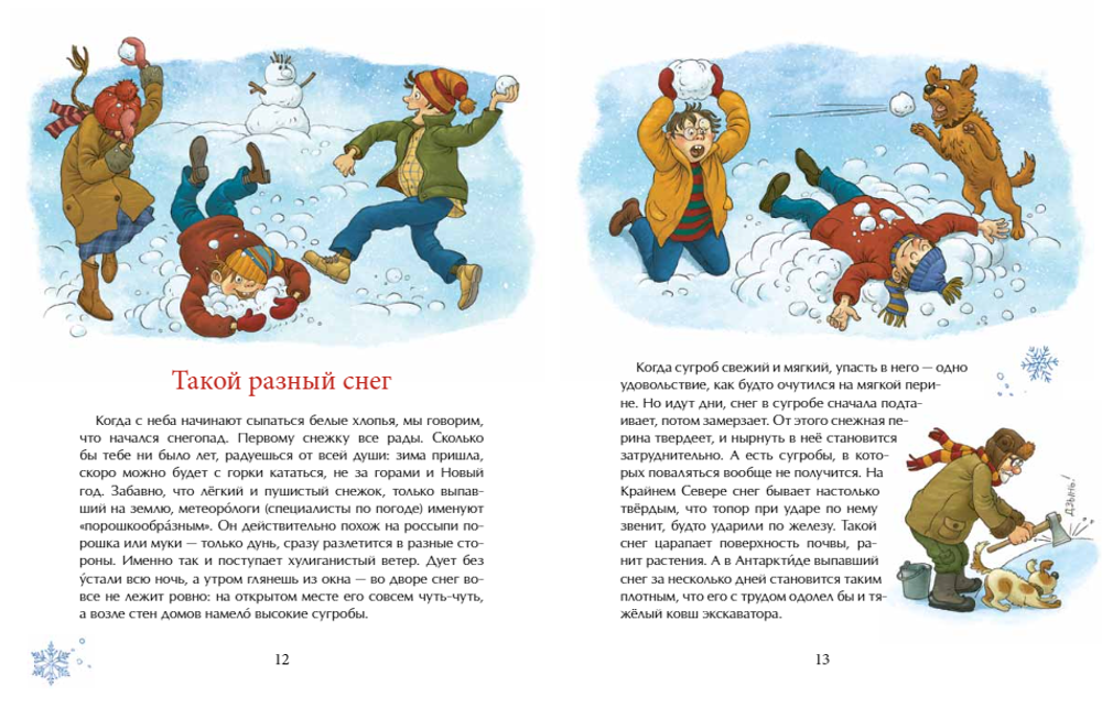 Книжка про снежинки