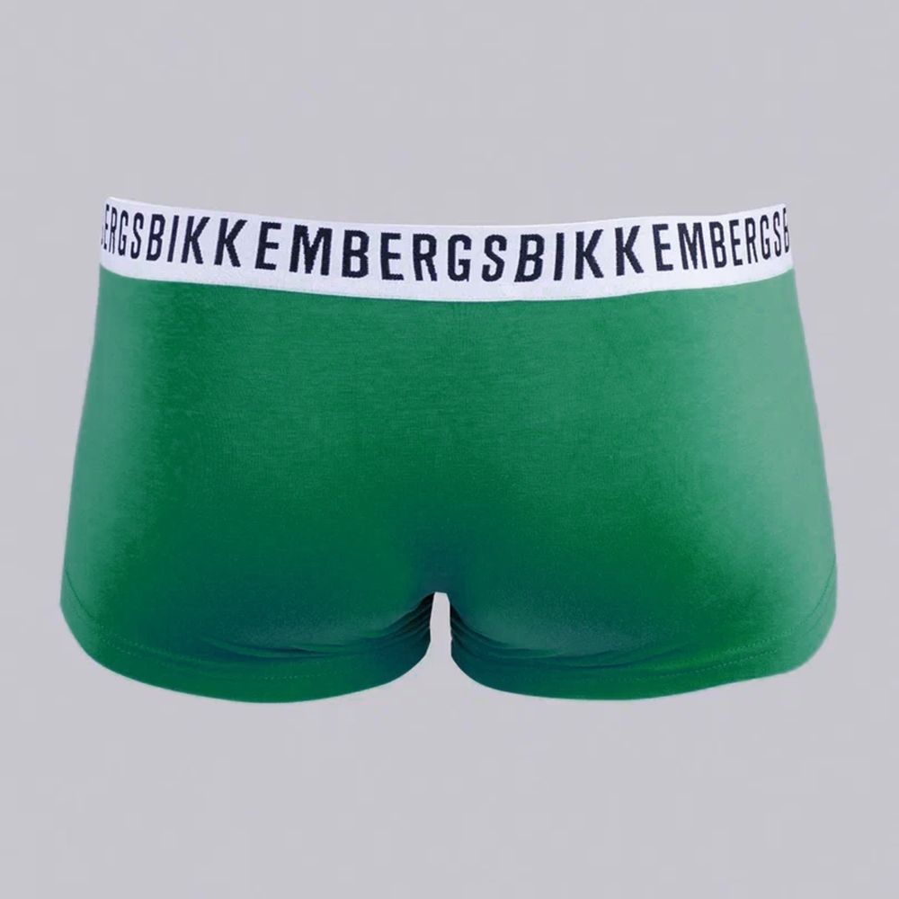 Набор мужских трусов боксеров 3в1 (черные, голубые, зеленые) Bikkembergs BKK61UTR04TR