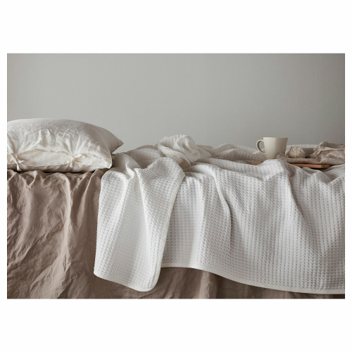 Покрывало IKEA VARELD (ВОРЕЛЬД), Белый, 230x250 см