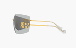 Miu Miu MU 54YS Sunglasses "Gold Light Grey"