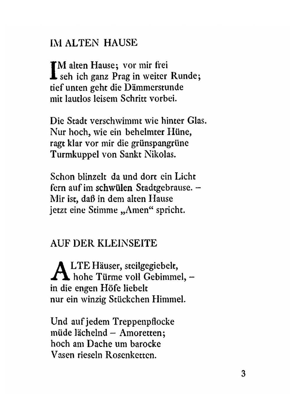 Erste Gedichte | Rainer Maria Rilke