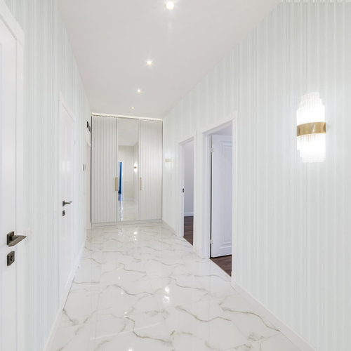 Панель вспененный полистирол 3D RAIL EAST Коралл Белая 120х2700 мм