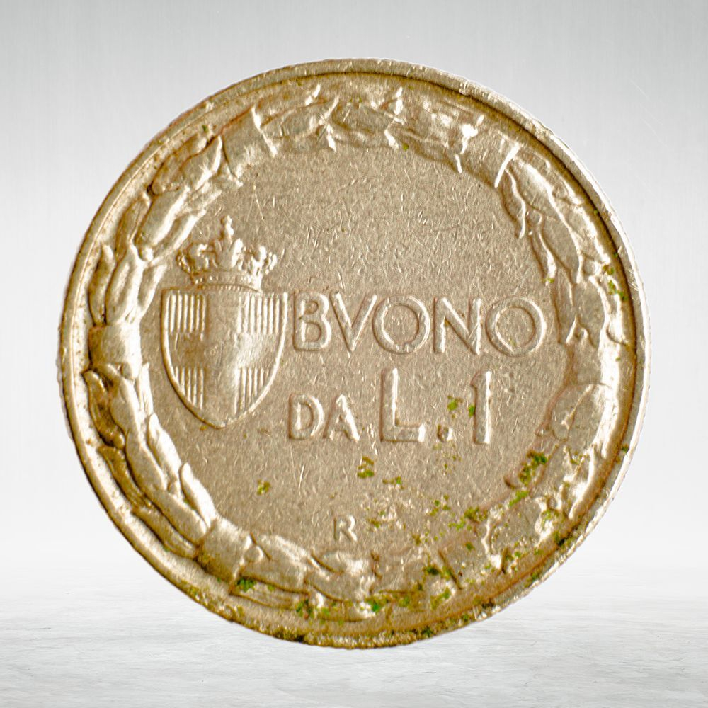 Italy 1 Lira 1923 R "Seated Italia with Olive Branch", VF