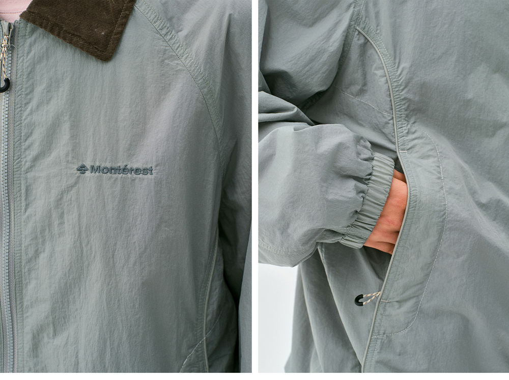 Куртка Nothomme Monterest Outdoor Water-Repellent Vintage Corduroy Lapel Loose Fit Coach Jacket