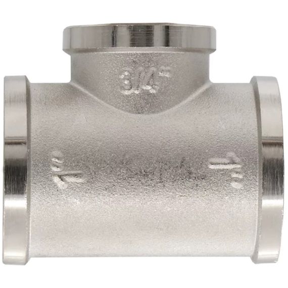 Тройник VIEIR ВВВ 1х3/4х1 никел. TFN545 купить в Москве и Московской области по низкой цене с доставкой по России — (4) Тройник VIEIR ВВВ 1х3/4х1 никел. TFN545 — (4)