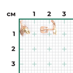Серьги «Оливки» (пожелание удачи) из комбинированного золота Артикул: 02-4713-00-000-1113-59