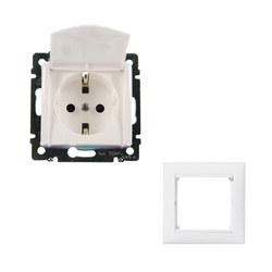 Legrand розетка 4422 с рамкой 1 белая