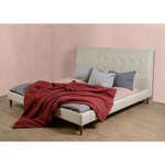 Простыня из стираного льна цвета пыльной розы essential, 180х270 см