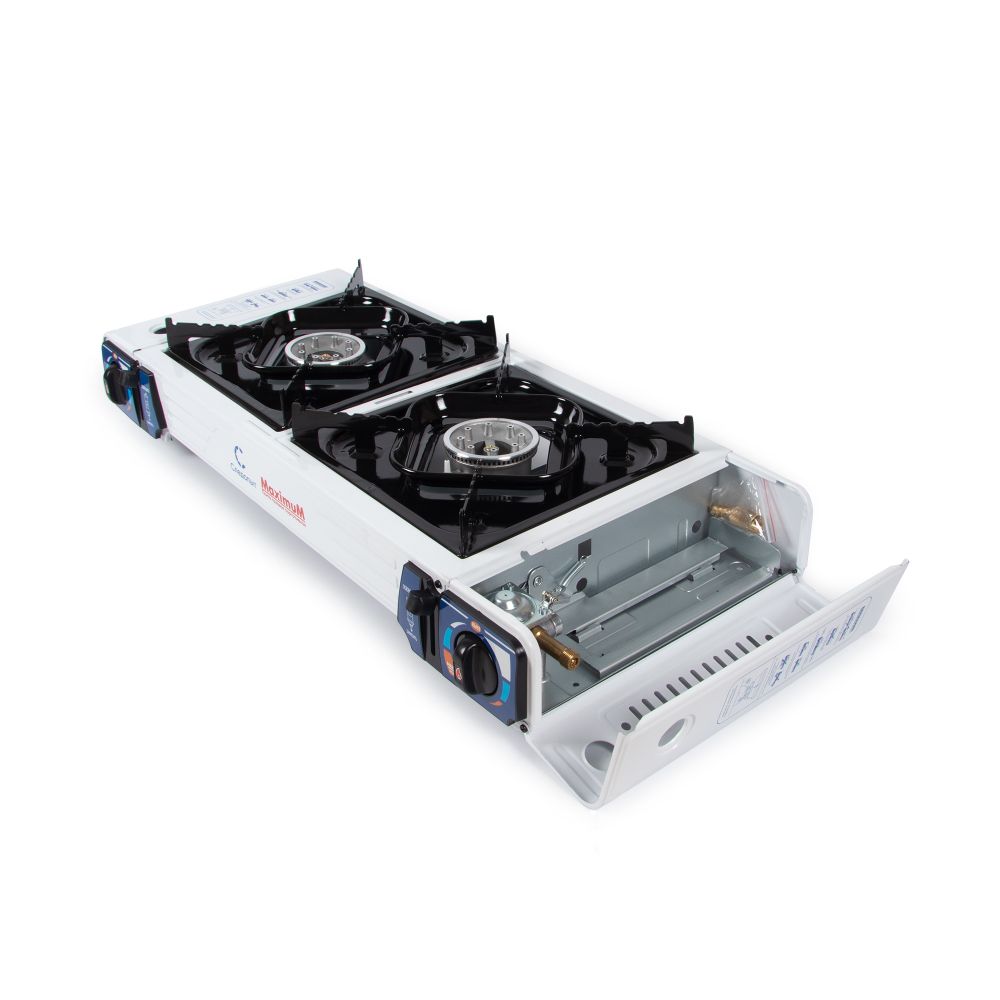 Плита наст. газовая &quot;СЛЕДОПЫТ - MaximuM&quot;, двойная (с переходником)/3/